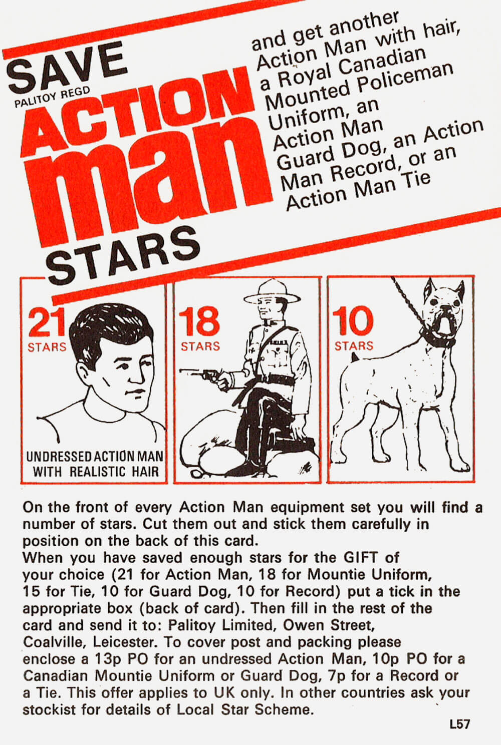 Action Man Star Card L51