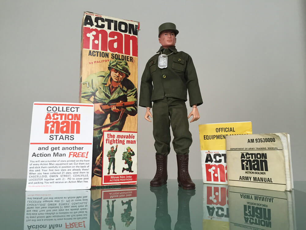 Action Man Vintage Palitoy Field Radio Pack Double Sided Green Record c1974-76 