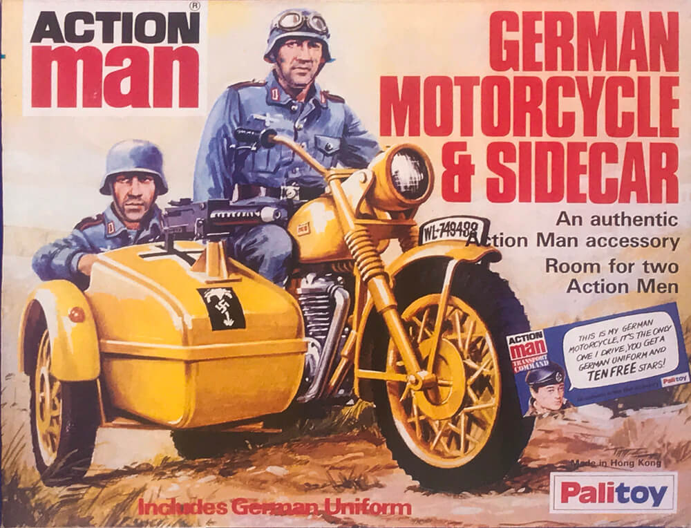 Action Man German Motorcycle and Sidecar