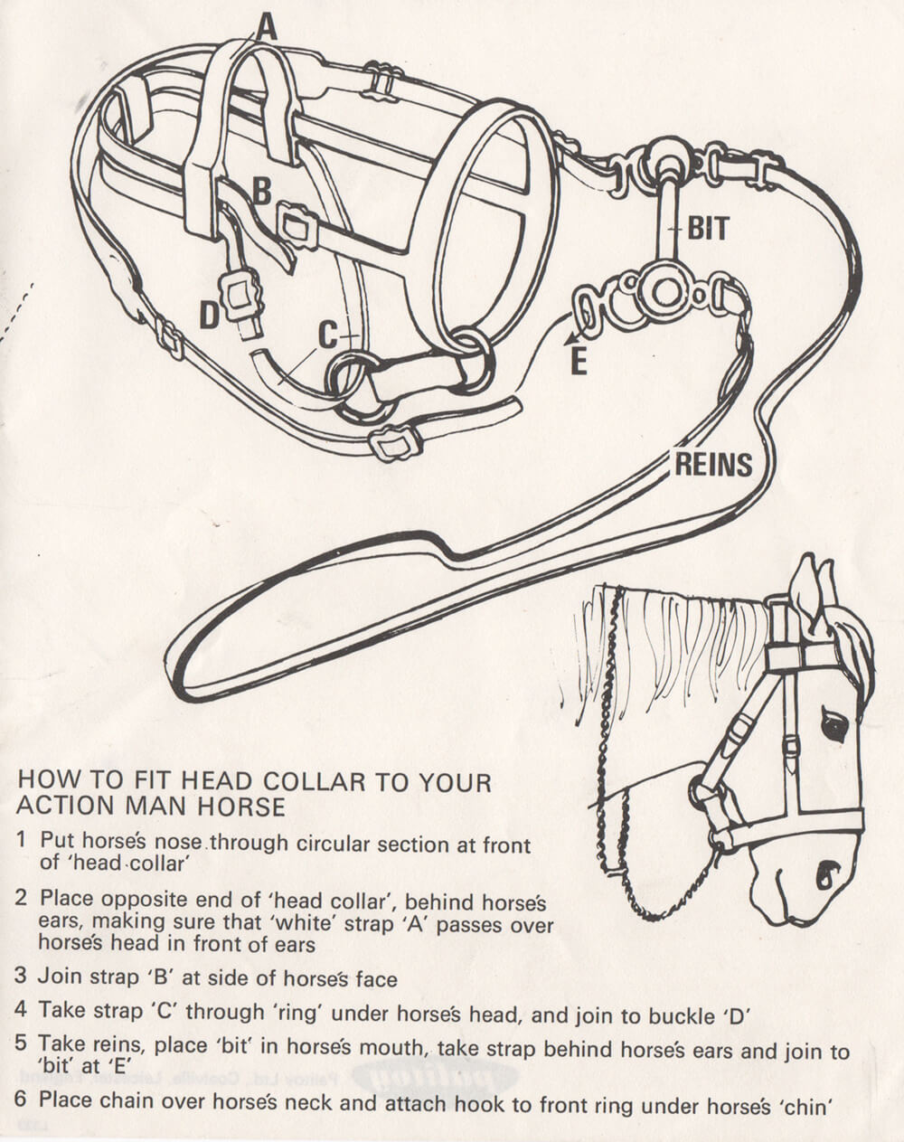 Action Man Horse Instuctions