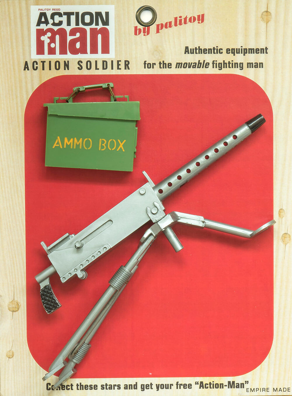 Vintage Action Man 40th Pistola Engrasadora Suelto Sin Pintar prototipo de prueba de disparo 