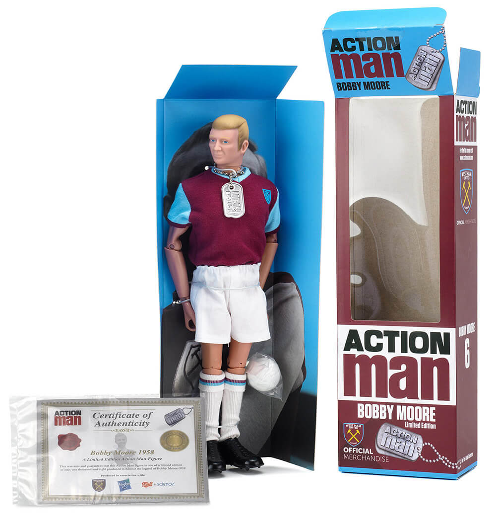 West Ham Bobby Moore Action Man