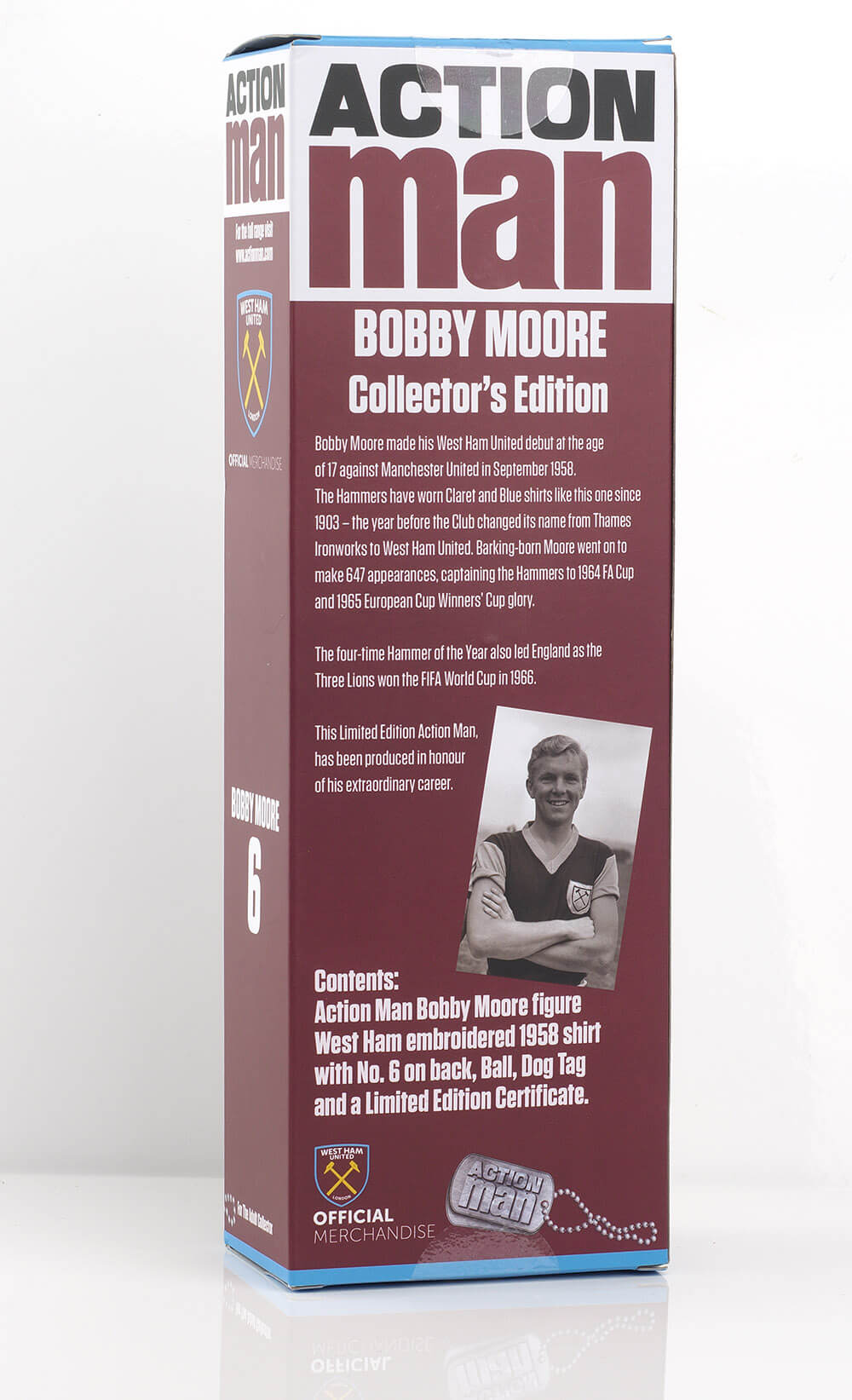 Bobby Moore Action Man Box Back