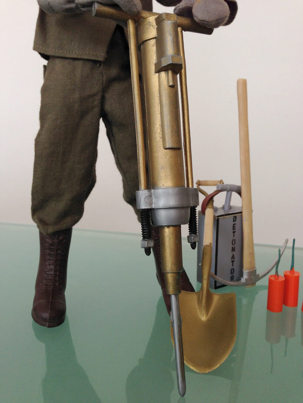 VINTAGE ACTION MAN 40th LOOSE COMBAT ACTION SOLDIER JACKHAMMER from ENGINEER