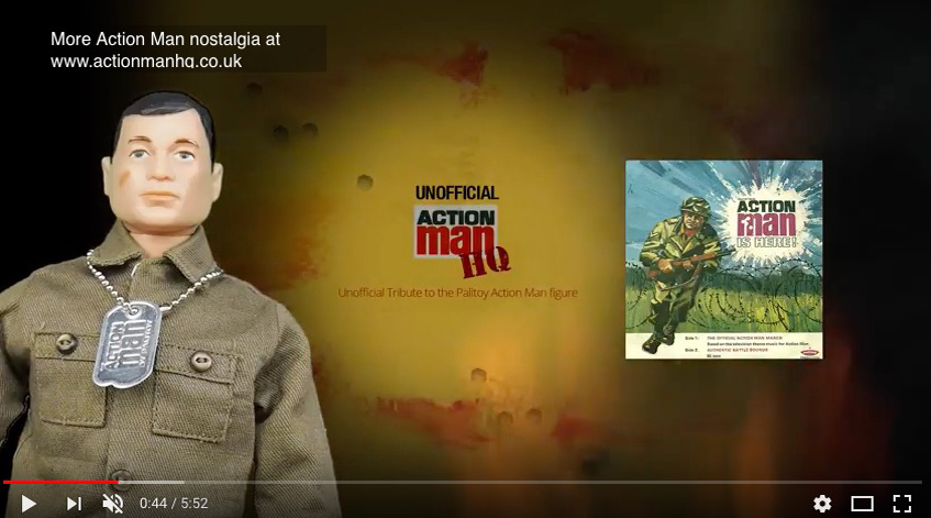 Action Man 45rpm video Action Man Record film