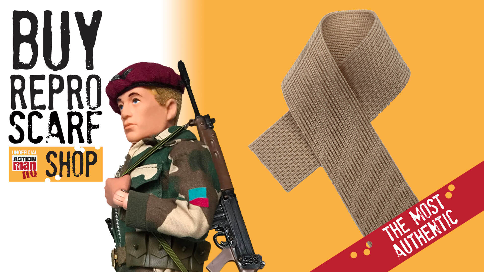 Action Man Parachute Regiment replacement scarf